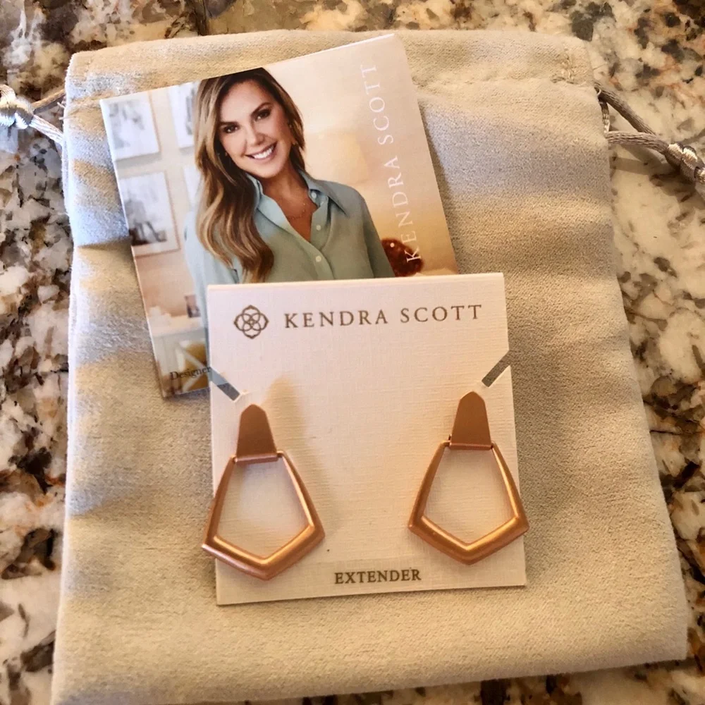 KS “Paxton” Hoop Earrings - Rose Gold - Picture 1 of 4